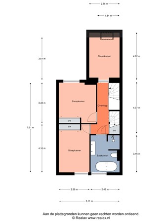 Floorplan - Trompstraat 16, 3752 CV Bunschoten-Spakenburg